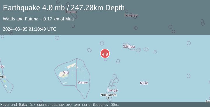 Map of SAMOA ISLANDS REGION