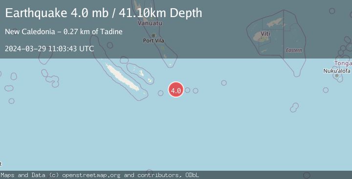 Map of SOUTHEAST OF LOYALTY ISLANDS