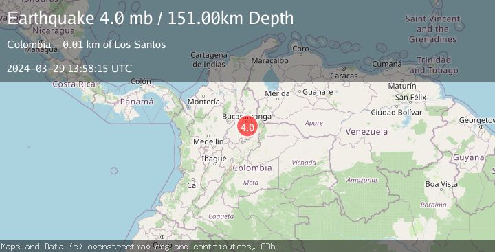 Map of NORTHERN COLOMBIA