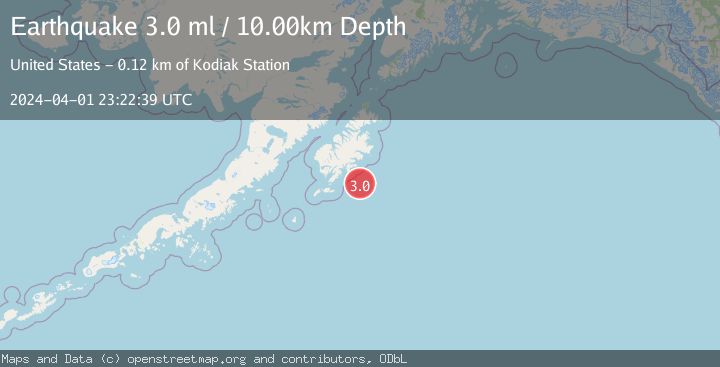 Map of KODIAK ISLAND REGION, ALASKA