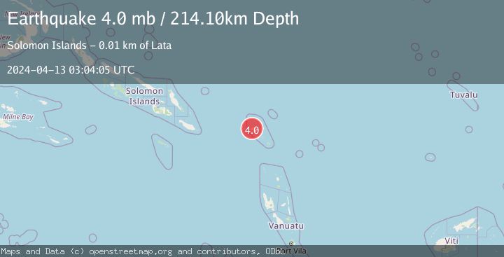 Map of SANTA CRUZ ISLANDS