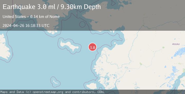 Map of BERING STRAIT