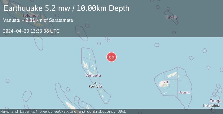 Map of VANUATU REGION
