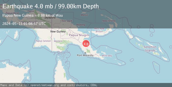 Map of EASTERN NEW GUINEA REG., P.N.G.