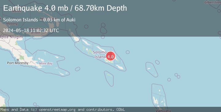Map of SOLOMON ISLANDS