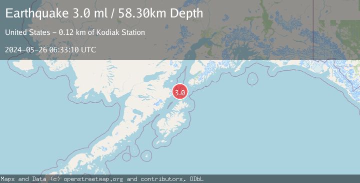 Map of KODIAK ISLAND REGION, ALASKA