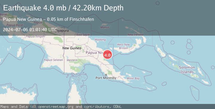 Map of EASTERN NEW GUINEA REG., P.N.G.