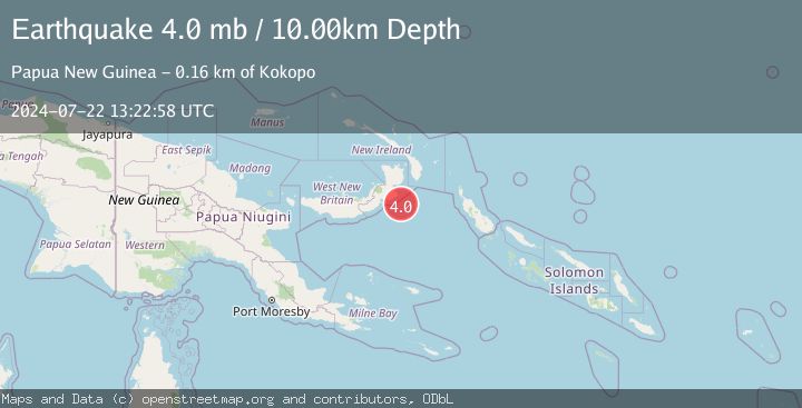 Map of NEW BRITAIN REGION, P.N.G.