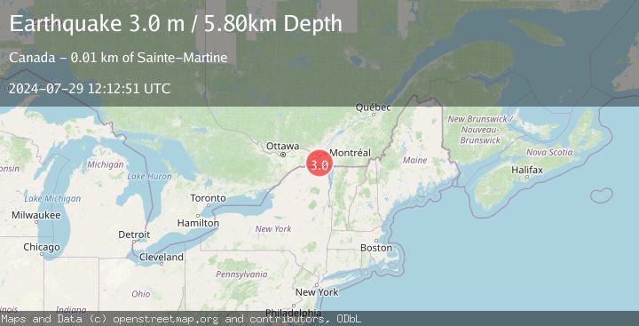 Map of ST. LAWRENCE VALLEY REG., CANADA