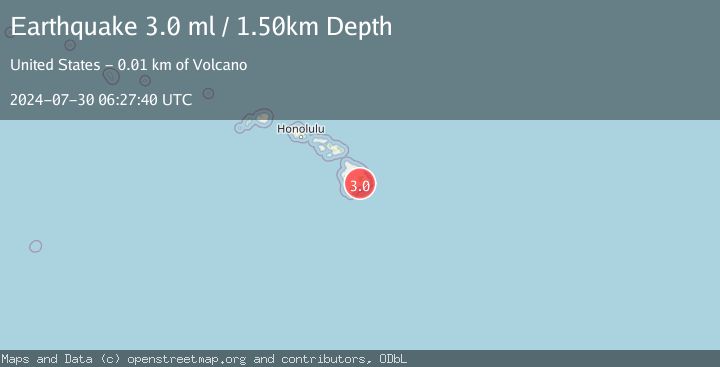 Map of ISLAND OF HAWAII, HAWAII