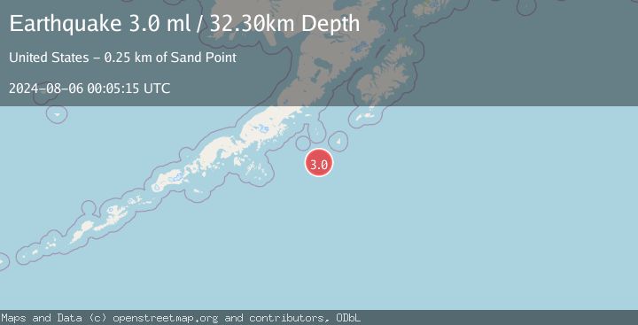 Map of SOUTH OF ALASKA
