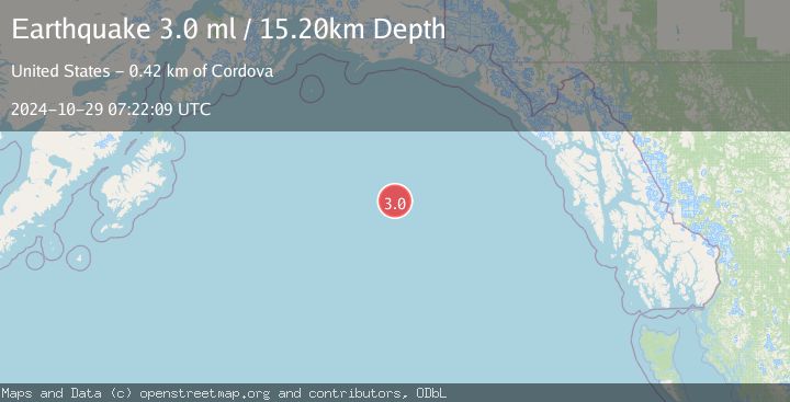 Map of GULF OF ALASKA