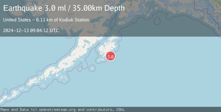 Map of KODIAK ISLAND REGION, ALASKA