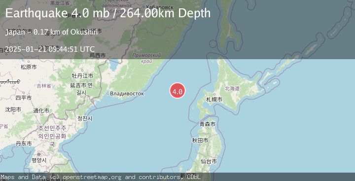 Map of EASTERN SEA OF JAPAN