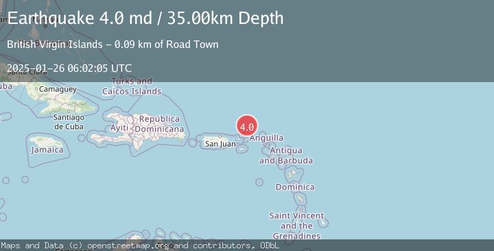 Map of VIRGIN ISLANDS REGION
