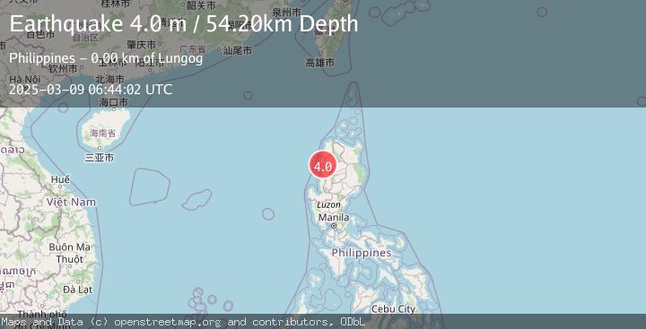 Map of LUZON, PHILIPPINES