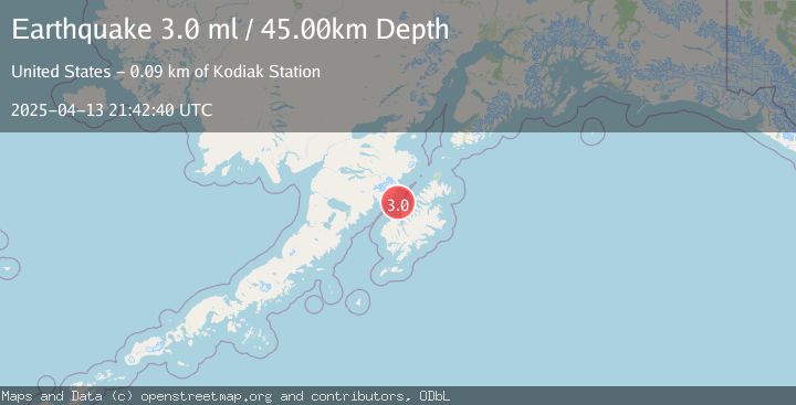 Map of KODIAK ISLAND REGION, ALASKA
