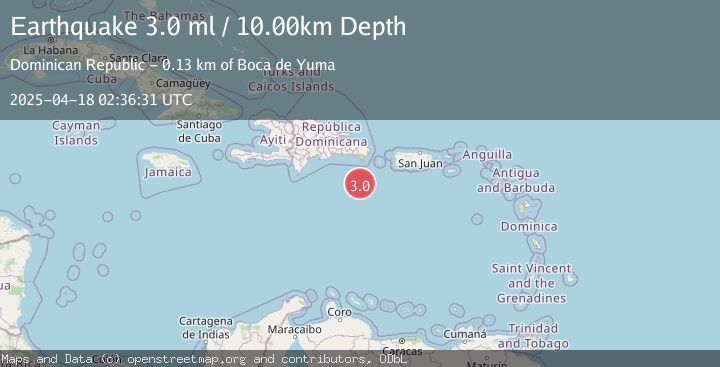 Map of DOMINICAN REPUBLIC REGION