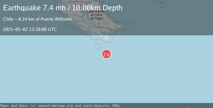 Map of DRAKE PASSAGE
