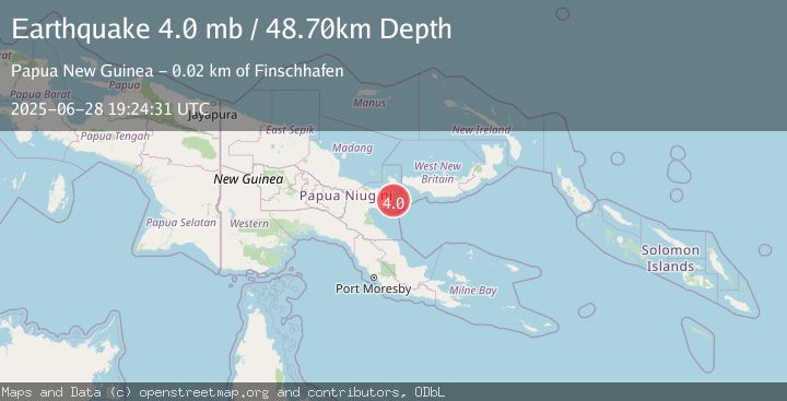 Map of EASTERN NEW GUINEA REG., P.N.G.