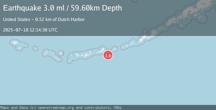 Map of ANDREANOF ISLANDS, ALEUTIAN IS.
