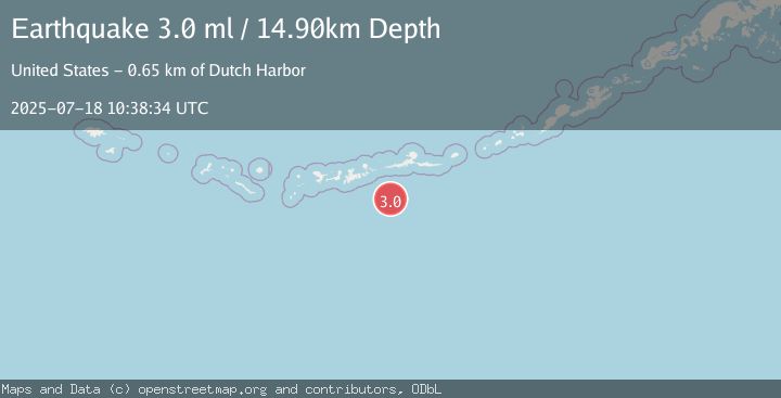 Map of ANDREANOF ISLANDS, ALEUTIAN IS.
