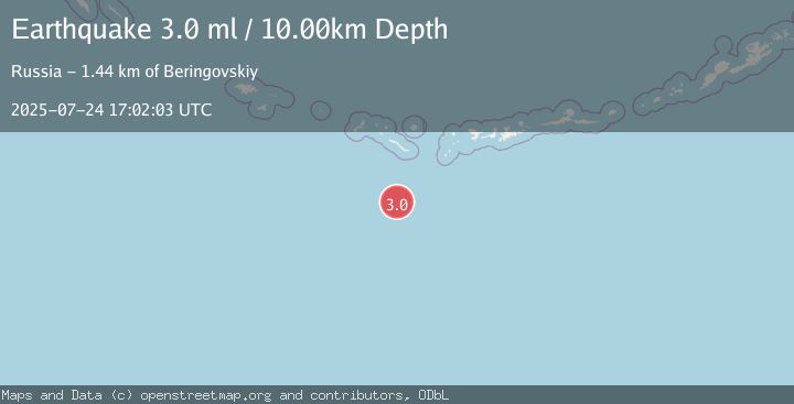 Map of RAT ISLANDS, ALEUTIAN ISLANDS