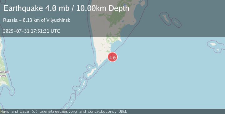 Map of NEAR EAST COAST OF KAMCHATKA