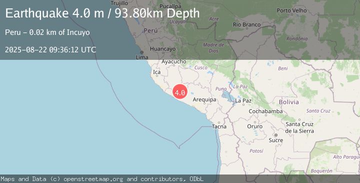 Map of SOUTHERN PERU