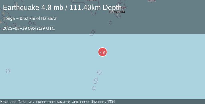 Map of SOUTH OF FIJI ISLANDS