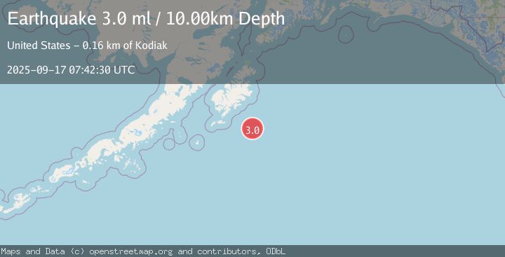 Map of KODIAK ISLAND REGION, ALASKA