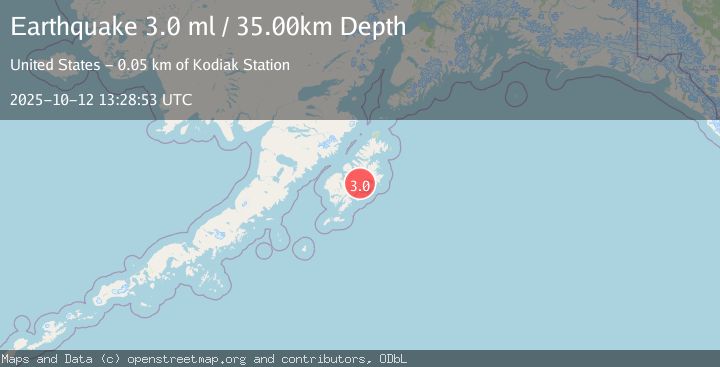 Map of KODIAK ISLAND REGION, ALASKA