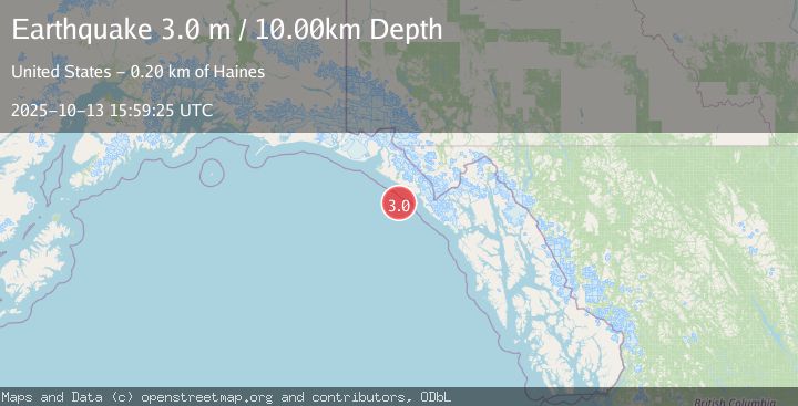 Map of SOUTHEASTERN ALASKA
