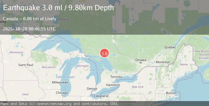 Map of ONTARIO, CANADA