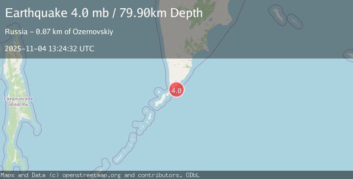 Map of KURIL ISLANDS