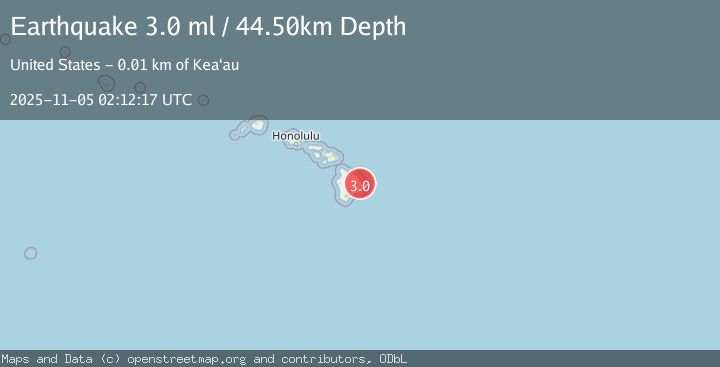 Map of ISLAND OF HAWAII, HAWAII