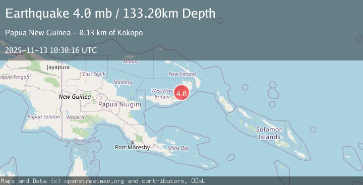 Map of NEW BRITAIN REGION, P.N.G.