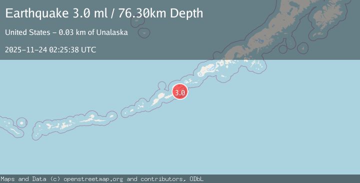 Map of FOX ISLANDS, ALEUTIAN ISLANDS
