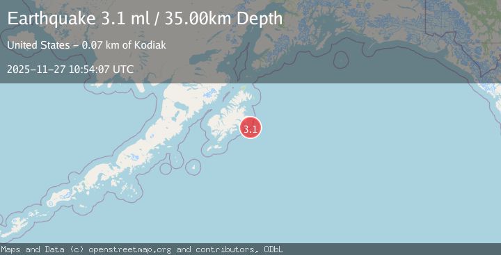 Map of KODIAK ISLAND REGION, ALASKA