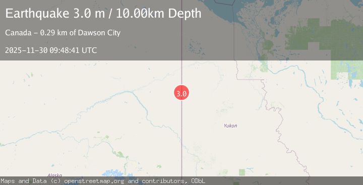 Map of NORTHERN YUKON TERRITORY, CANADA