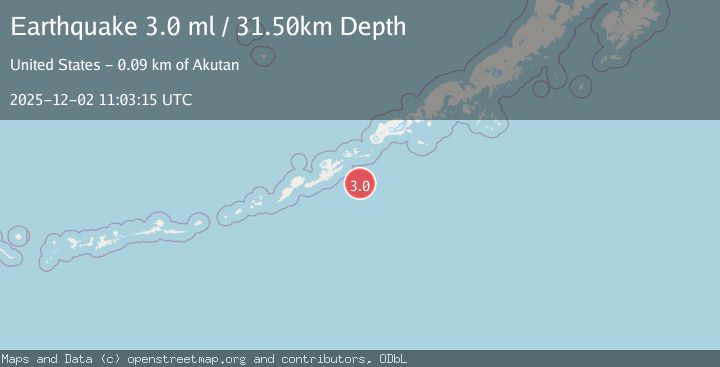 Map of FOX ISLANDS, ALEUTIAN ISLANDS