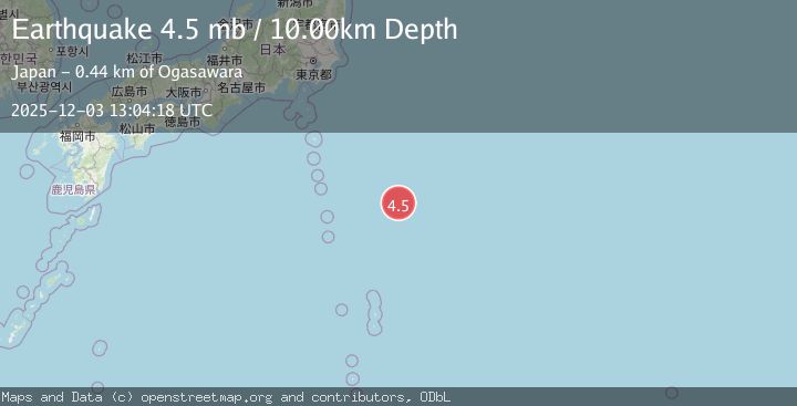 Map of IZU ISLANDS, JAPAN REGION