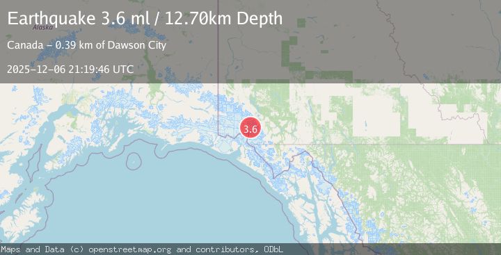 Map of SOUTHERN YUKON TERRITORY, CANADA
