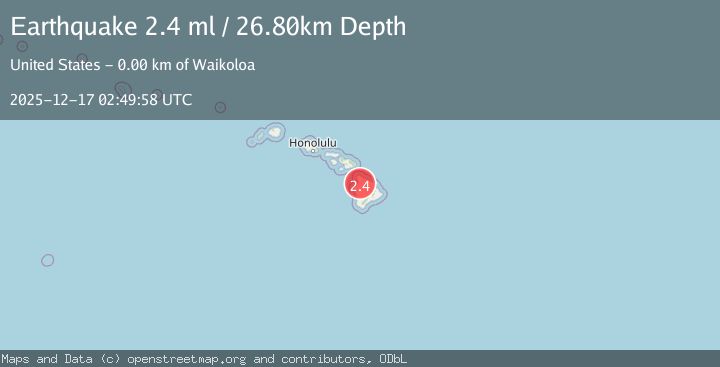 Map of ISLAND OF HAWAII, HAWAII