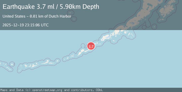 Map of FOX ISLANDS, ALEUTIAN ISLANDS