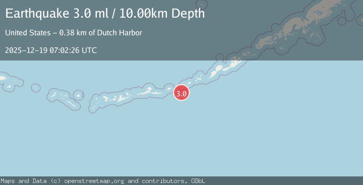 Map of FOX ISLANDS, ALEUTIAN ISLANDS