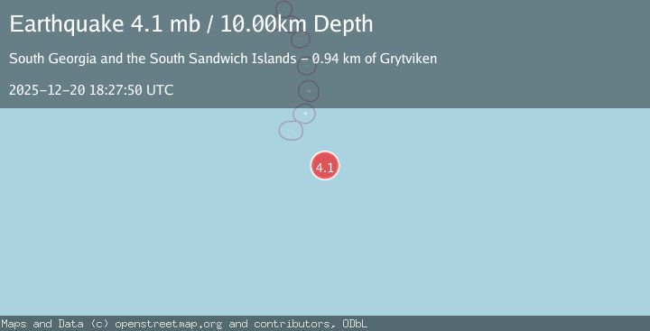 Map of SOUTH SANDWICH ISLANDS REGION