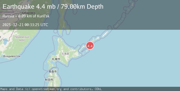 Map of KURIL ISLANDS