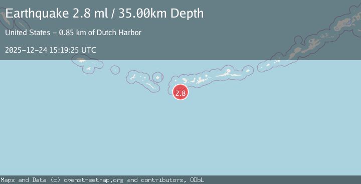 Map of ANDREANOF ISLANDS, ALEUTIAN IS.