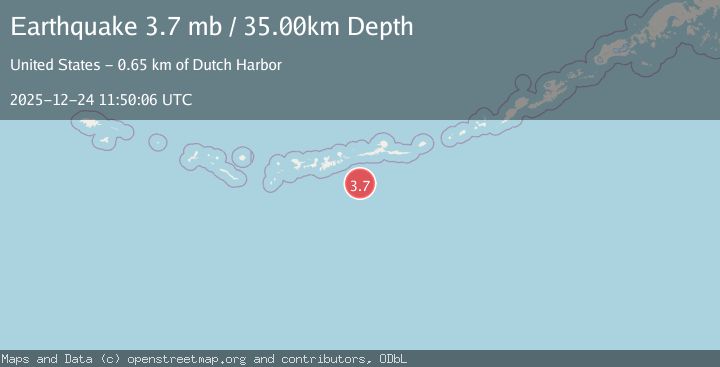 Map of ANDREANOF ISLANDS, ALEUTIAN IS.